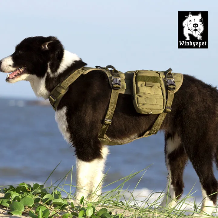 Whinhyepet Military Harness - Army Green, XL