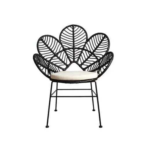 Wicker Peacock Wing Chair
