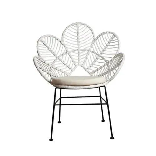 Wicker Peacock Wing Chair