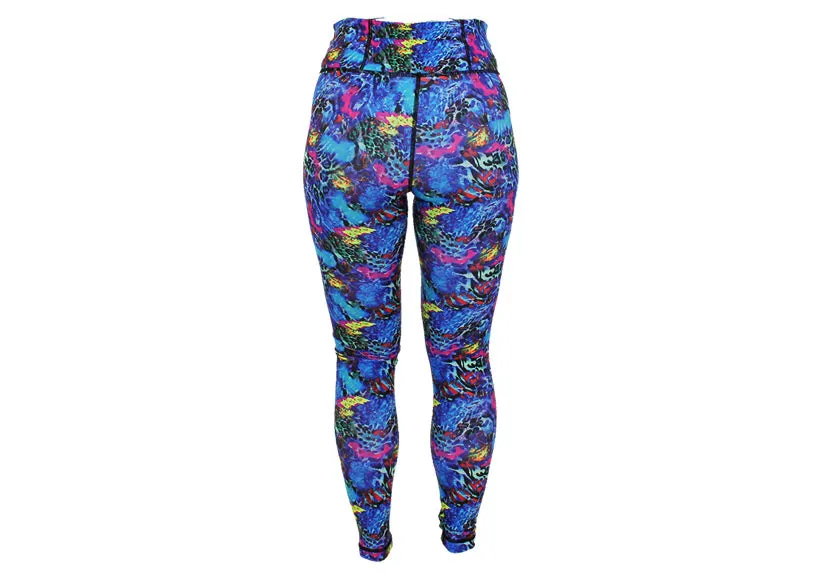 Winter Sapphire Safari Leggings with Pockets