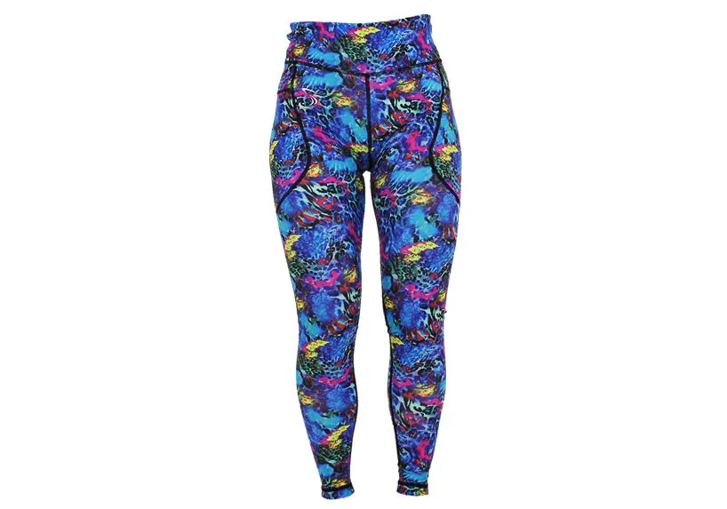 Winter Sapphire Safari Leggings with Pockets