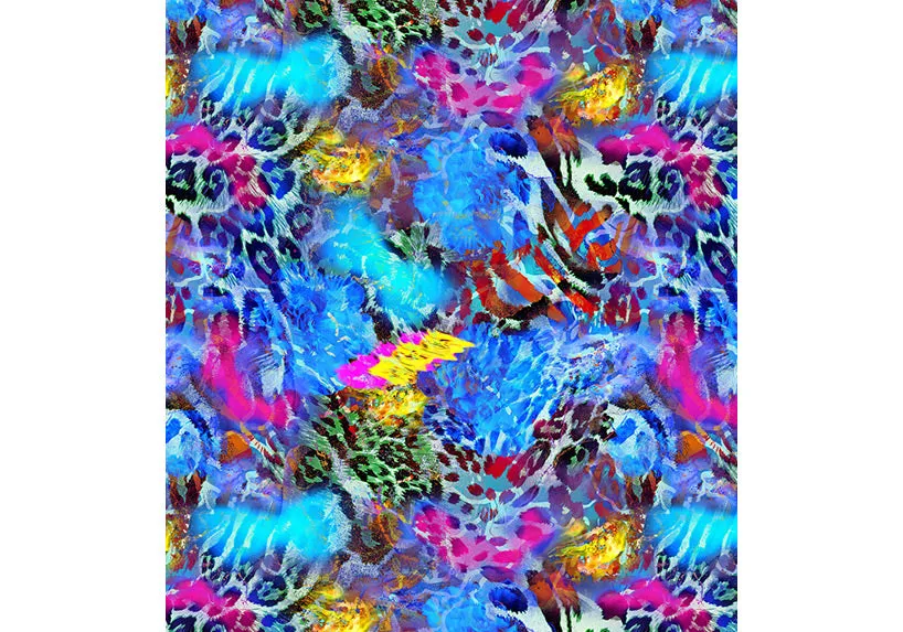 Winter Sapphire Safari Leggings with Pockets