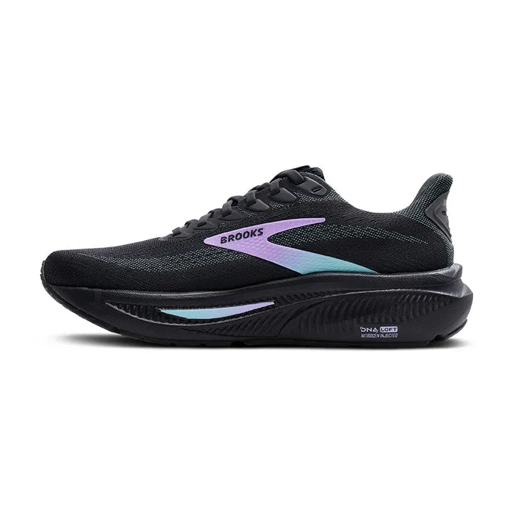 Women's Brooks Ghost 17 1204311B081 Color: Grey/Clearwater/Purple