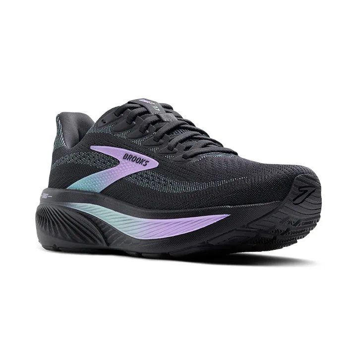Women's Brooks Ghost 17 1204311B081 Color: Grey/Clearwater/Purple