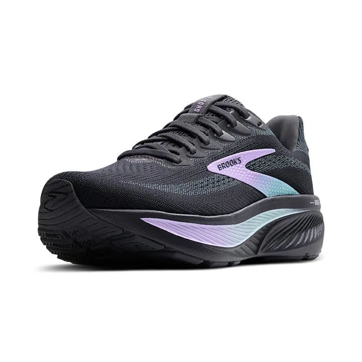 Women's Brooks Ghost 17 1204311B081 Color: Grey/Clearwater/Purple
