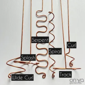 XL Copper Plant Sticks, 24" Long Plant Support, 7 Designs