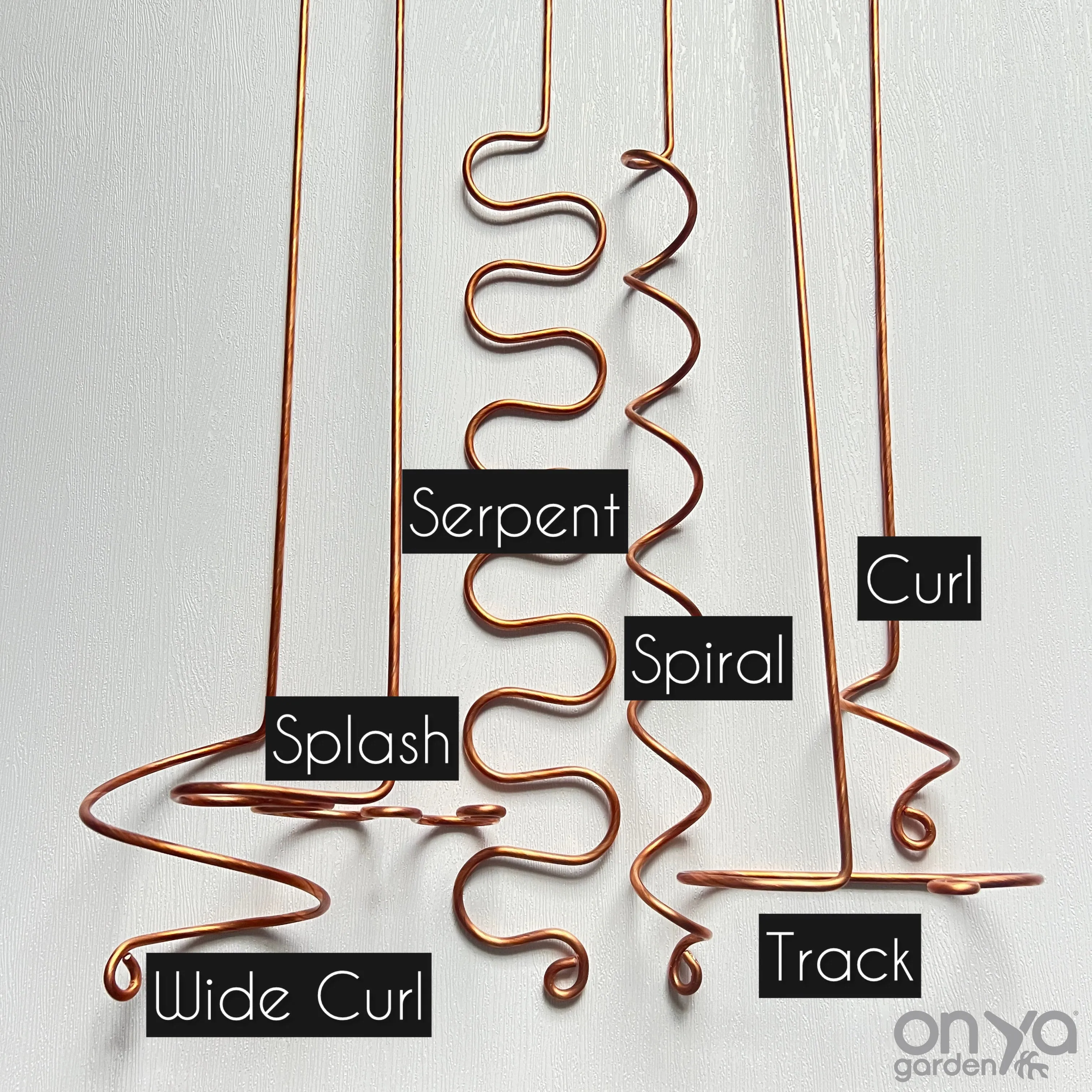 XL Copper Plant Sticks, 24" Long Plant Support, 7 Designs