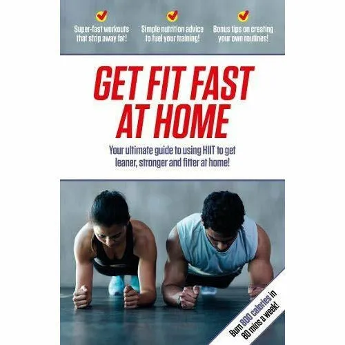 Yoga Anatomy 2nd Edition, Get Fit Fast At Home, BodyBuilding Cookbook Ripped Recipes 3 Books Collection Set