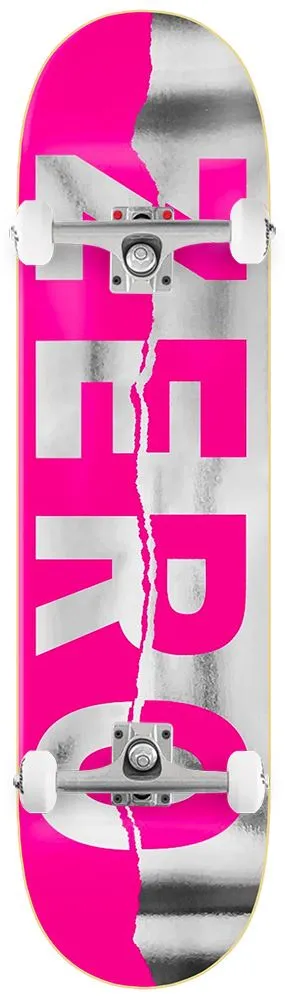 Zero Skateboards Ripped Army Pink/Foil  x Venom Skateboards Custom Complete Skateboard - 8.25"