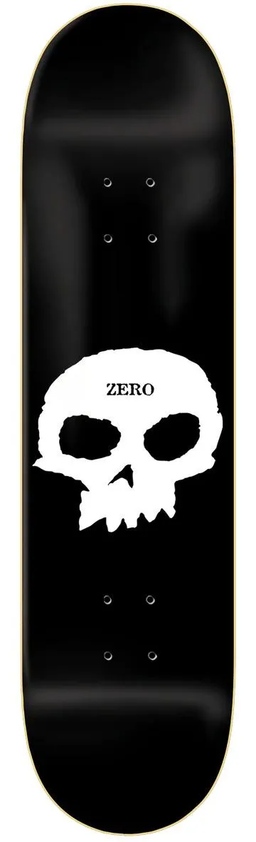 Zero Skateboards Zero Single Skull Blk/Wht  x Venom Skateboards Core Custom Complete Skateboard - 8.0"